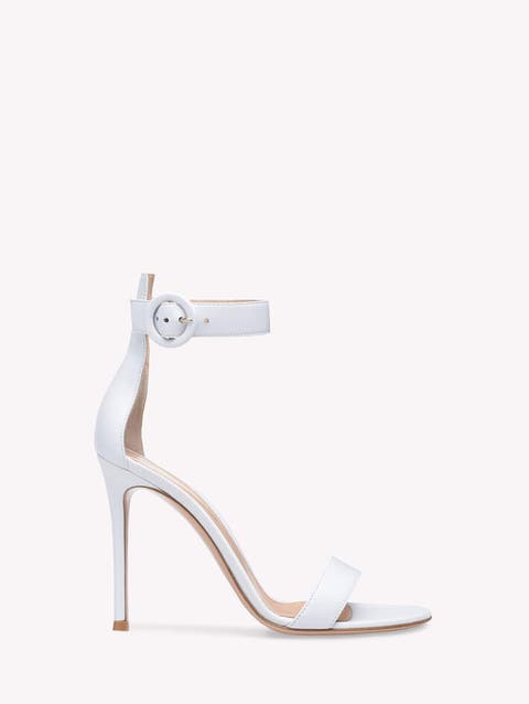 ◆Gianvito Rossi 最新作24SS◆オーラ105サテンサンダル/White◆ Aura satin sandals in white - Gianvito Rossi | Mytheresa