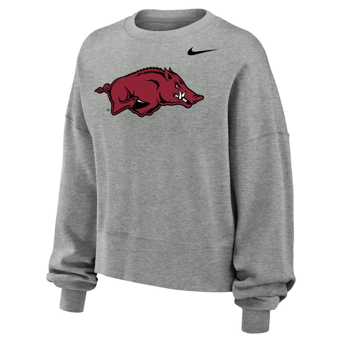 Nike Women's Nike Heather Gray Arkansas Razorbacks Phoenix Fleece ...