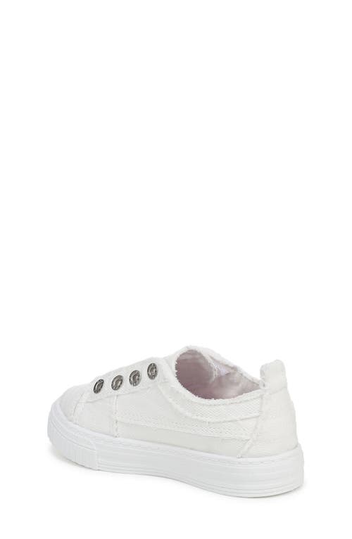 Shop Blowfish Malibu Kids' All Play Slip-on Sneaker In White Canvas