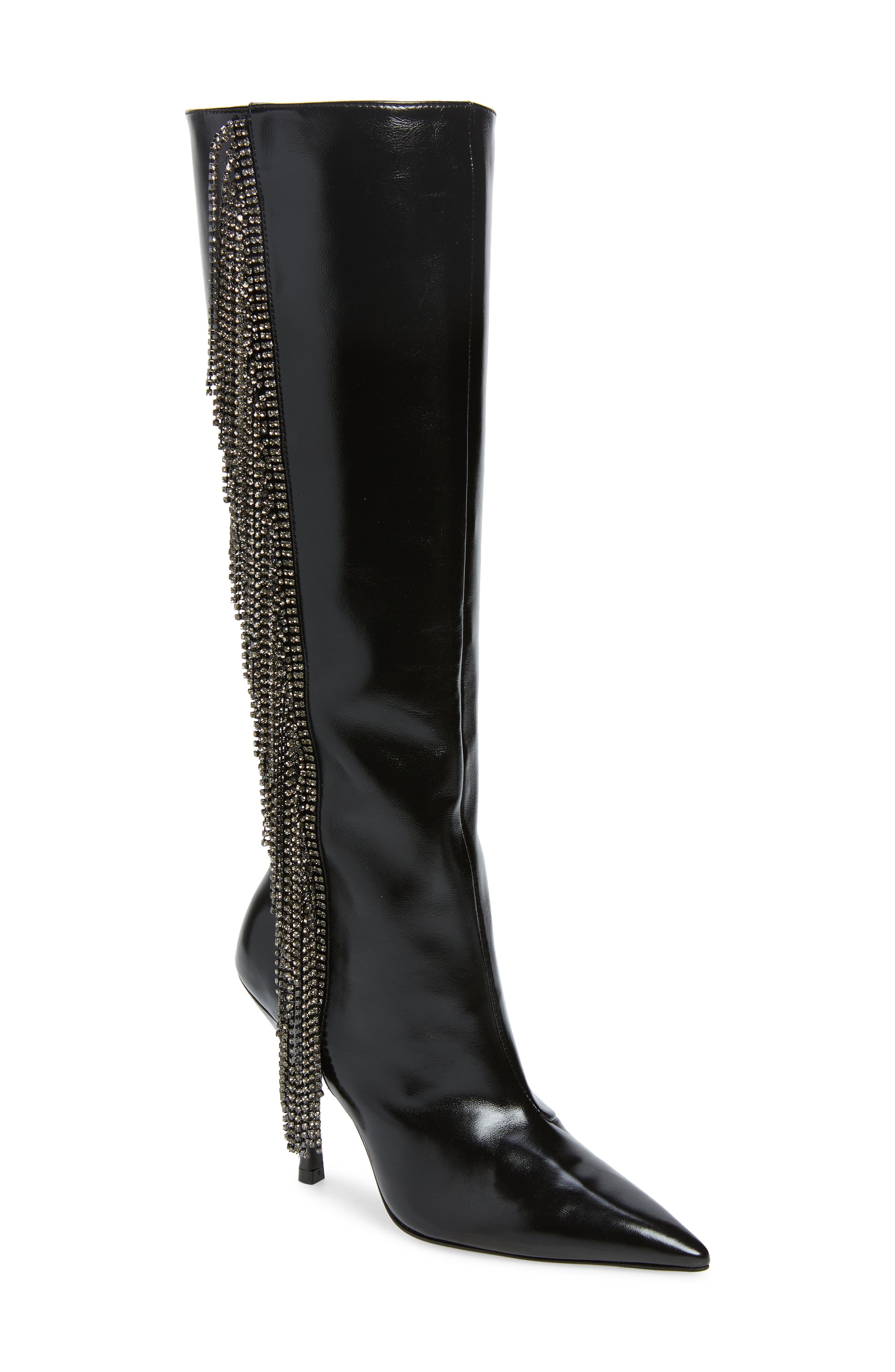 Stuart Weitzman Crystal Fringe Boot