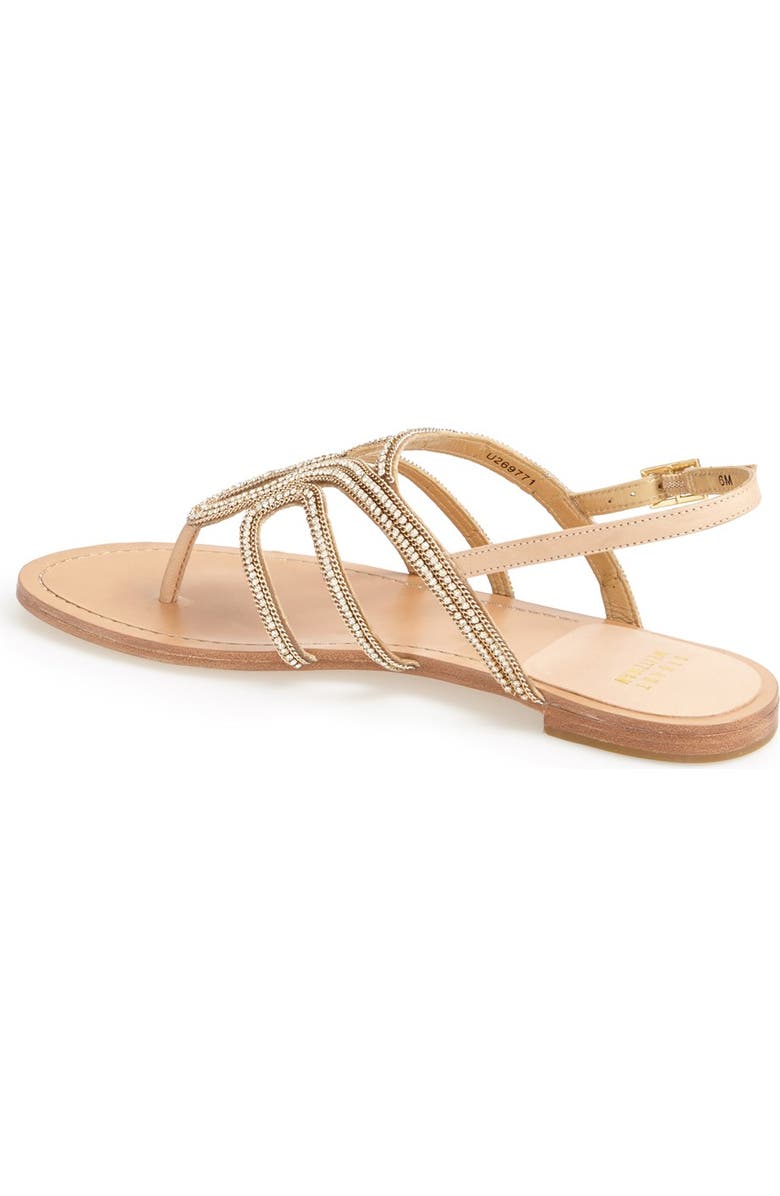 Stuart Weitzman 'Thongshow' Crystal Embellished Thong Sandal, Alternate, color,