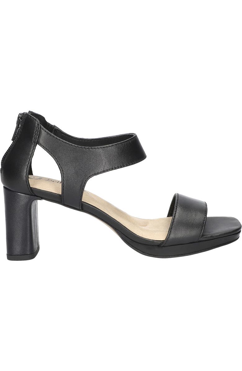 Bella Vita Sonic Ankle Strap Sandal, Alternate, color, Black Leather