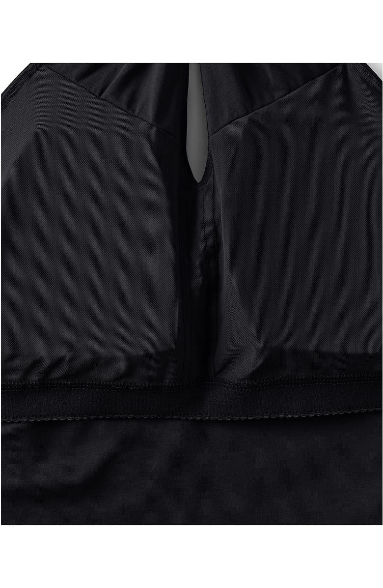 Lands' End Slender Twist Front Halter Top, Alternate, color, Black