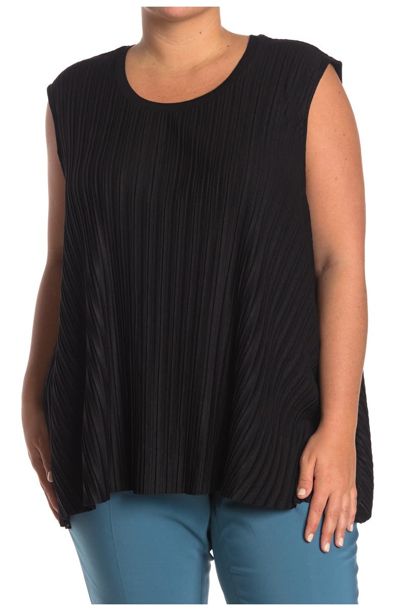 PHILOSOPHY BY RPUBLIC CLOTHING Plisse Scoop Neck Top, Main, color, 