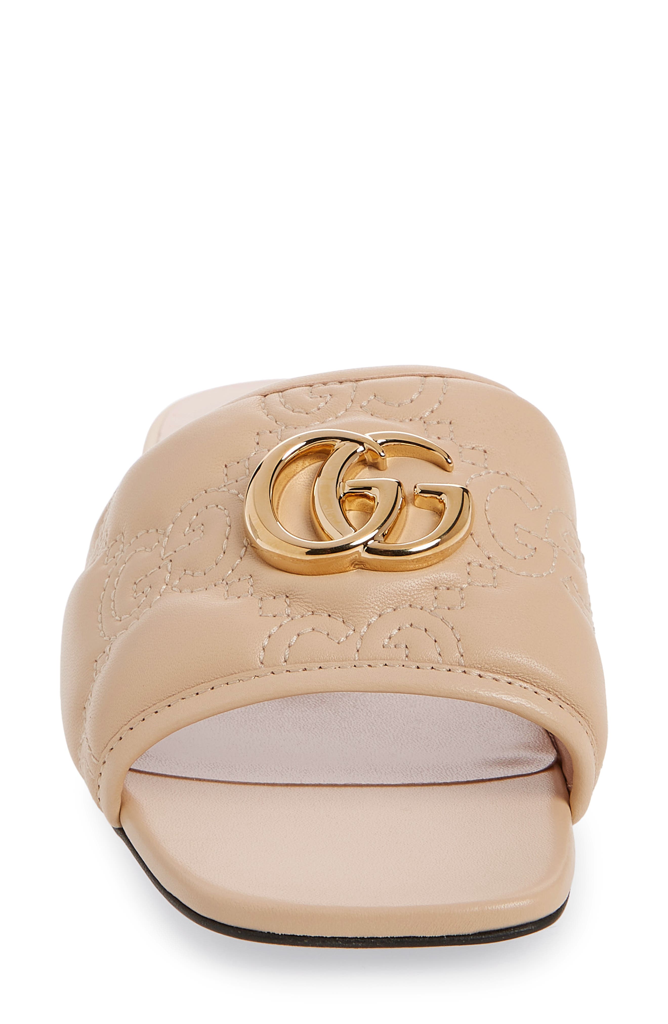 Gucci Jolie GG Matelassé Slide Sandal, Alternate, color, 