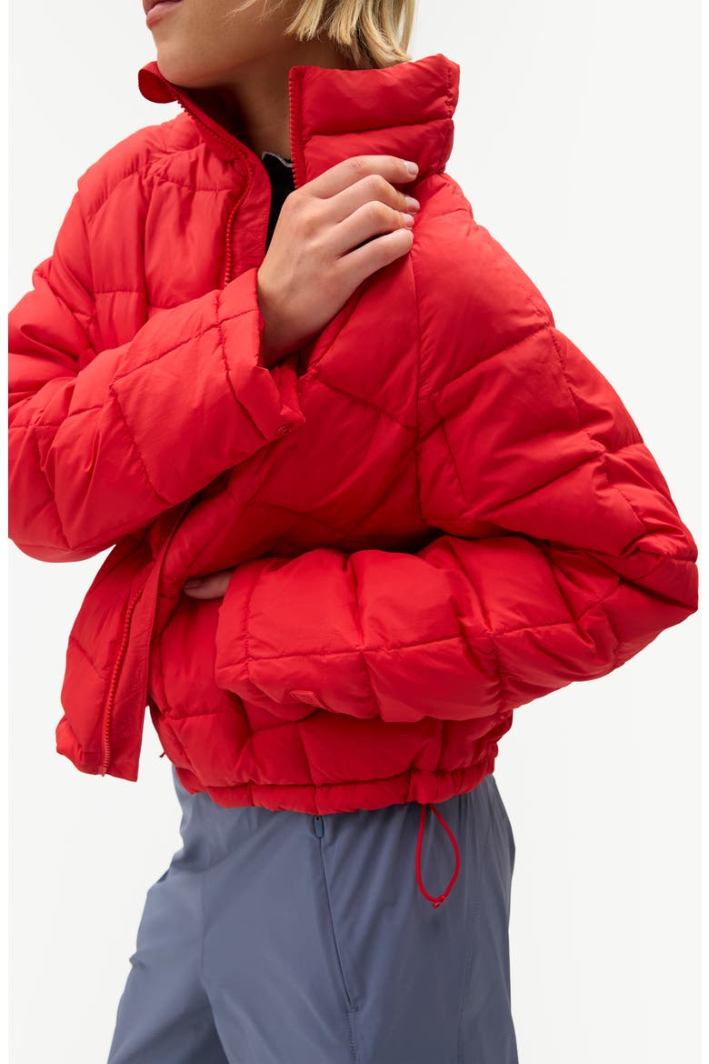 Nellie Packable Puffer Jacket, Alternate, color, ROUGE