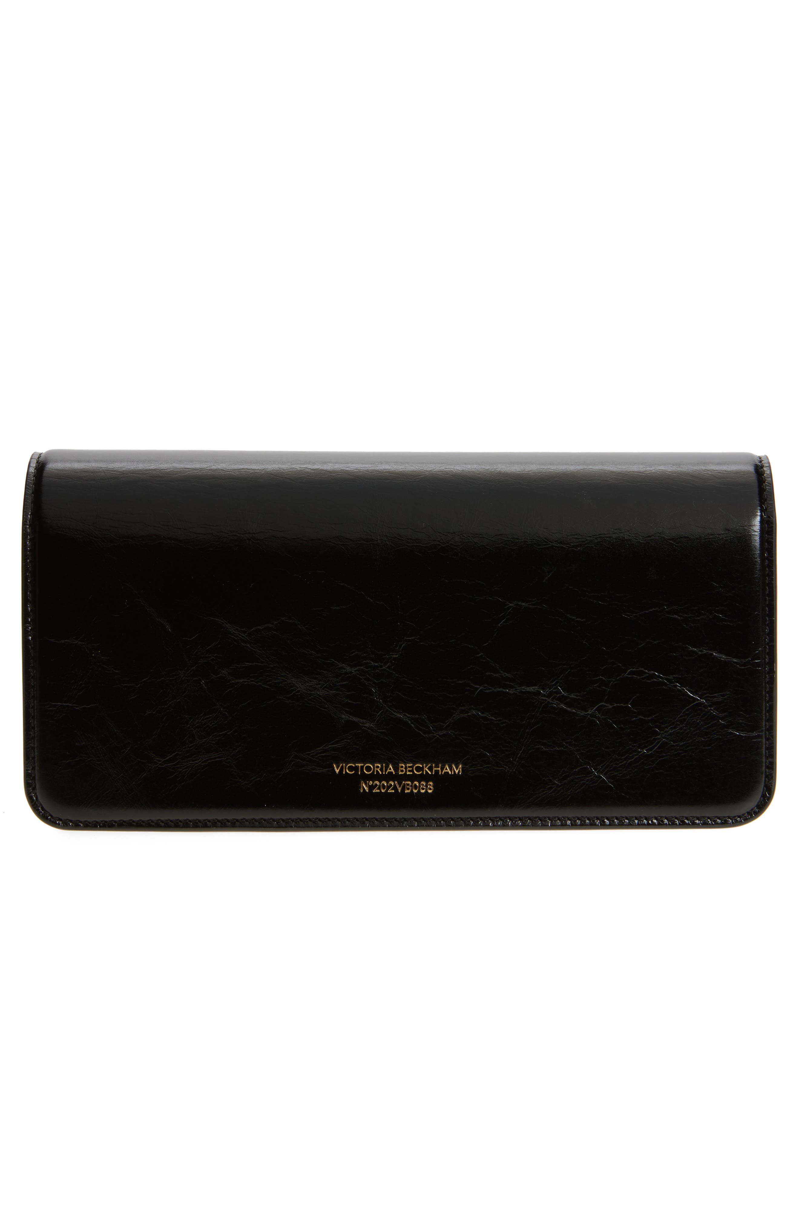 Victoria Beckham 202 Leather Clutch, Alternate, color, 
