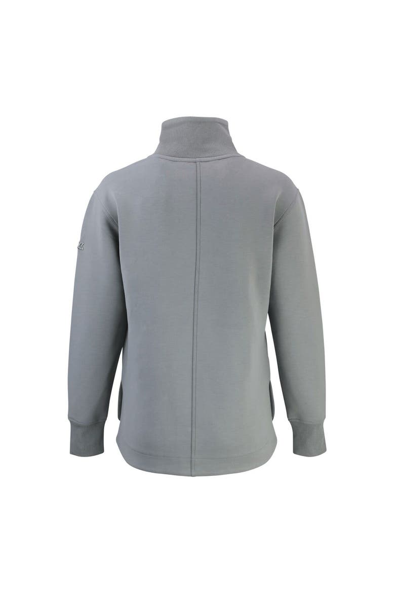 Women's Cutter & Buck  Gray New York Giants Throwback Logo Roam Eco Recycled Full-Zip Jacket, Alternate, color, Gray