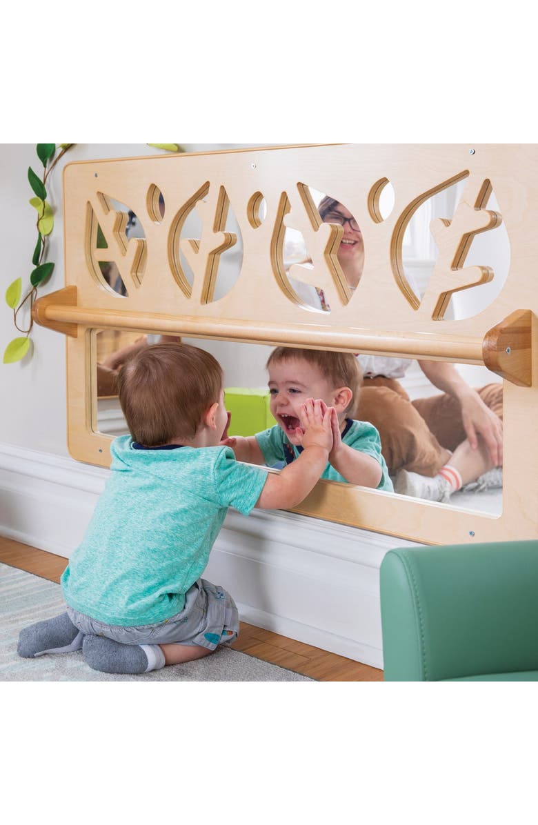 Kaplan Early Learning Company Exploration Wall Mirror, Alternate, color, Beige