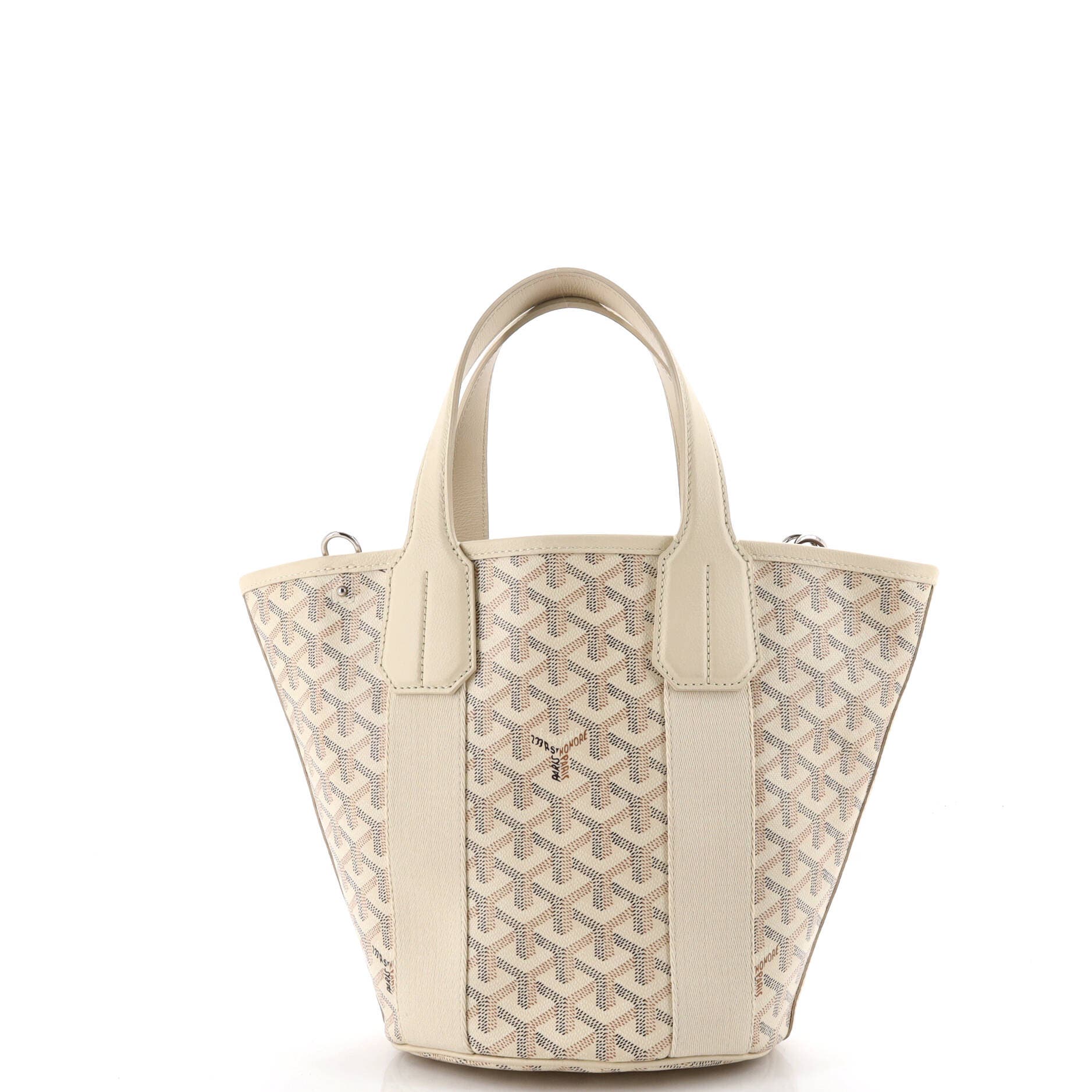 Pre-Owned Goyard Belharra Tote Coated Canvas PM, Alternate, color, Neutral