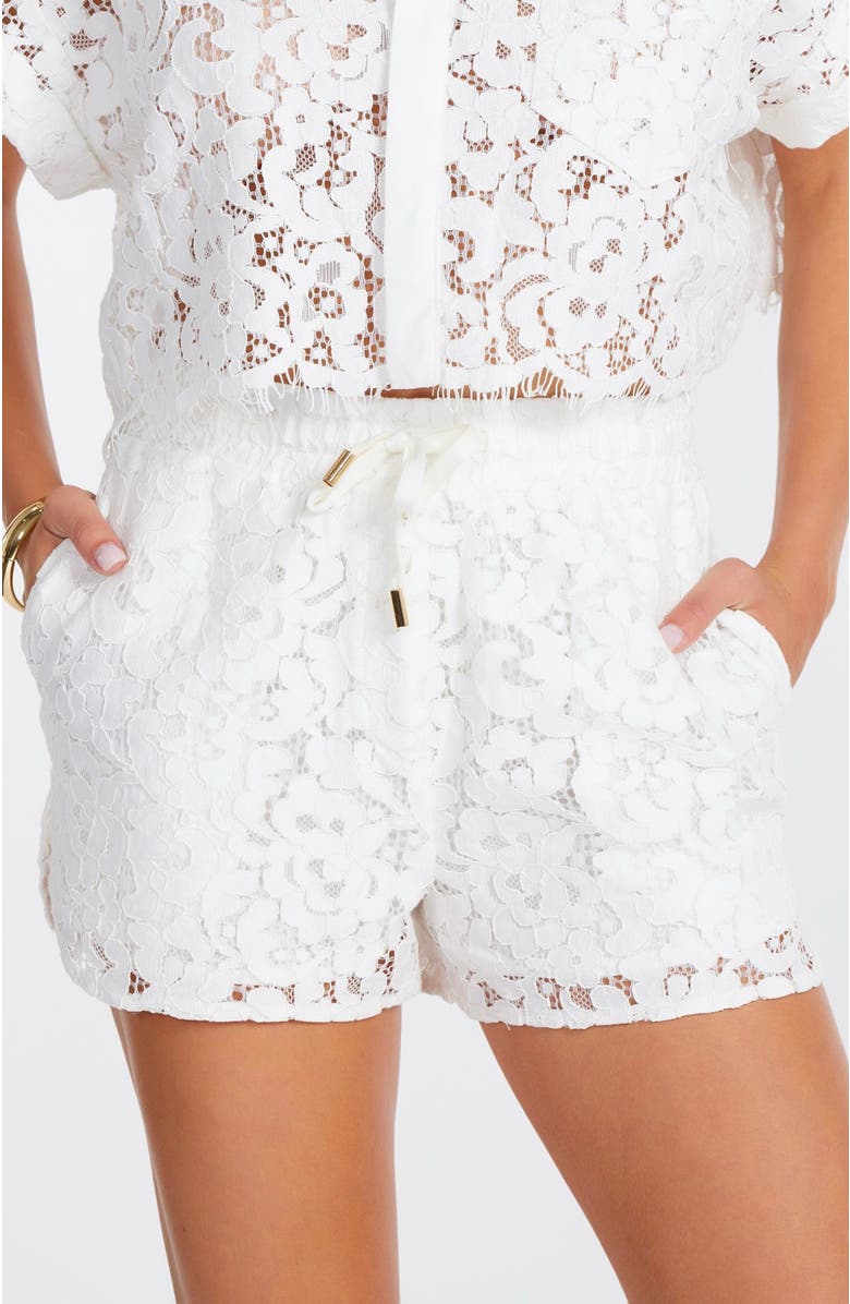 Bishop + Young Josephine Lace Short, Main, color, Salt