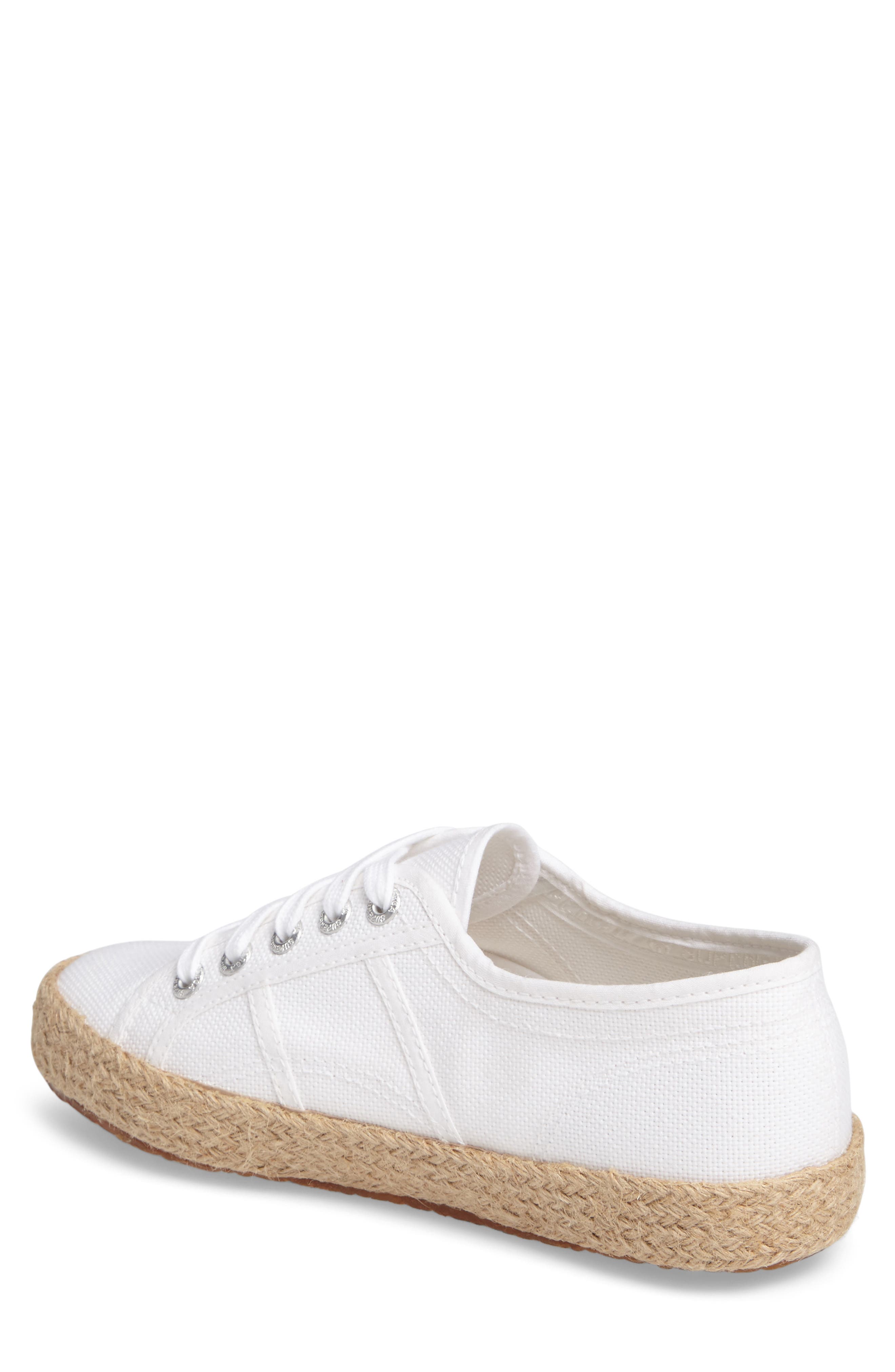 Espadrille Sneaker, Alternate, color, WHITE
