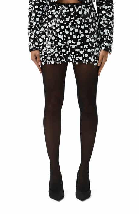 Naked Wardrobe Geometric Sequin Miniskirt