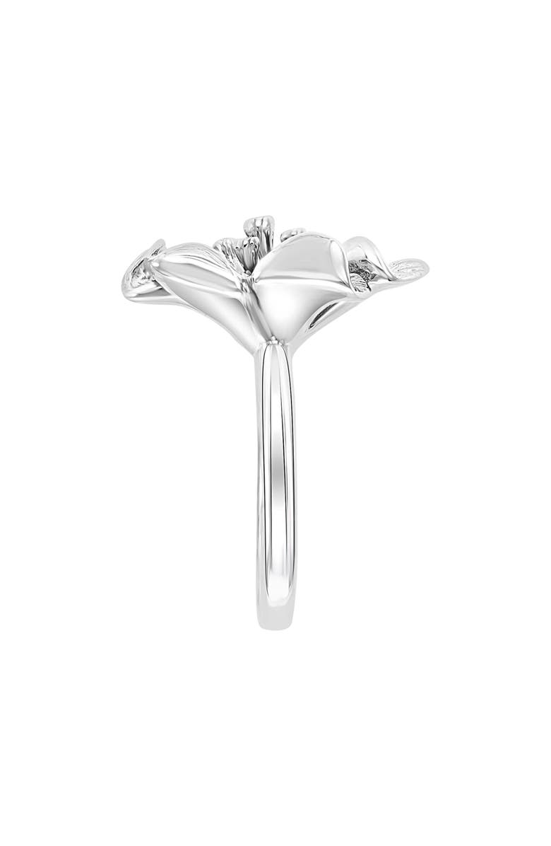 EFFY Sterling Silver Diamond Flower Ring, Alternate, color, Silver