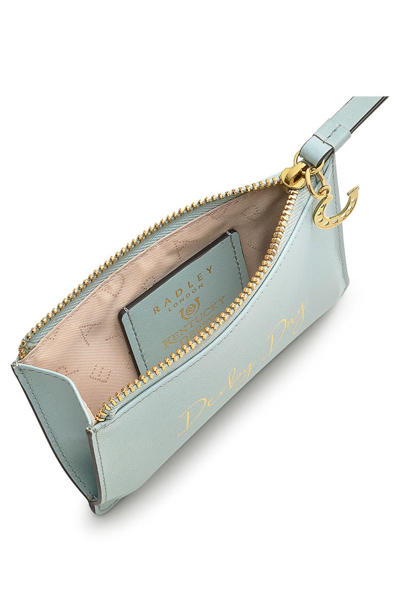 Radley Kentucky Derby Zip Wallet, Alternate, color, Seafoam