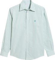 Brooks Brothers Regular Fit Bengal Stripe Cotton Blend Button-Down Shirt