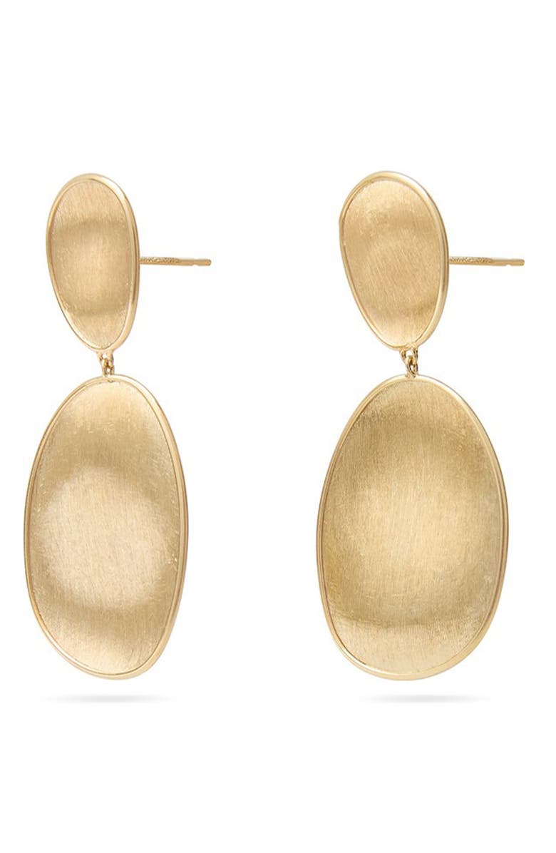 Marco Bicego Lunaria Drop Earrings, Alternate, color, Yellow Gold