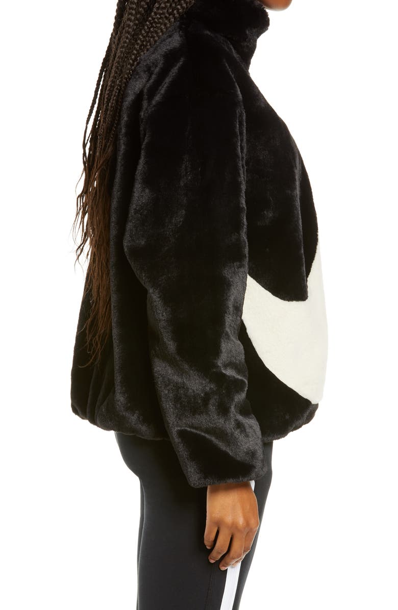 Nike Sportswear Faux Fur Jacket, Alternate, color, 