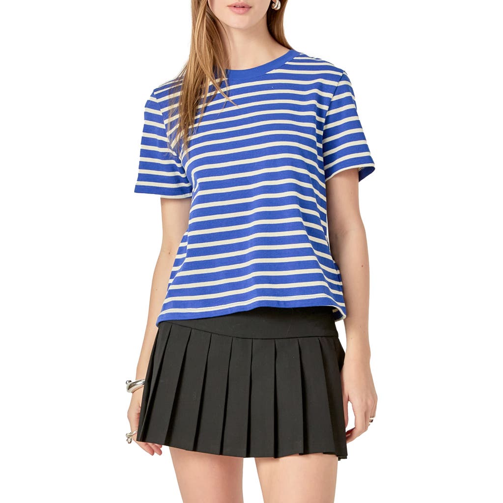 English Factory Stripe T-shirt In Navy