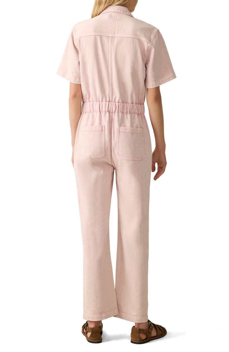 Faherty Blaise Organic Cotton Blend Jumpsuit, Alternate, color, Sunset Blush