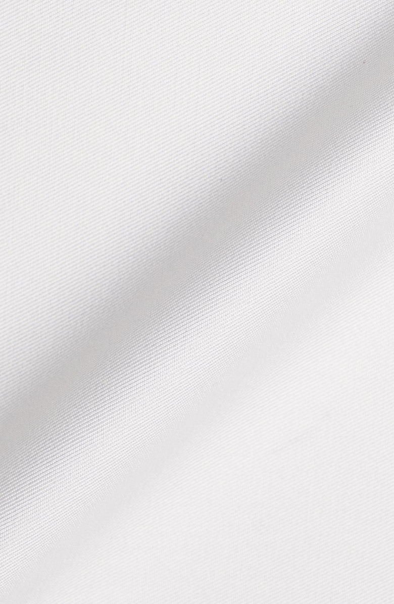 BRISK Club Collar Pima Cotton Twill Shirt, Alternate, color, Pearl White