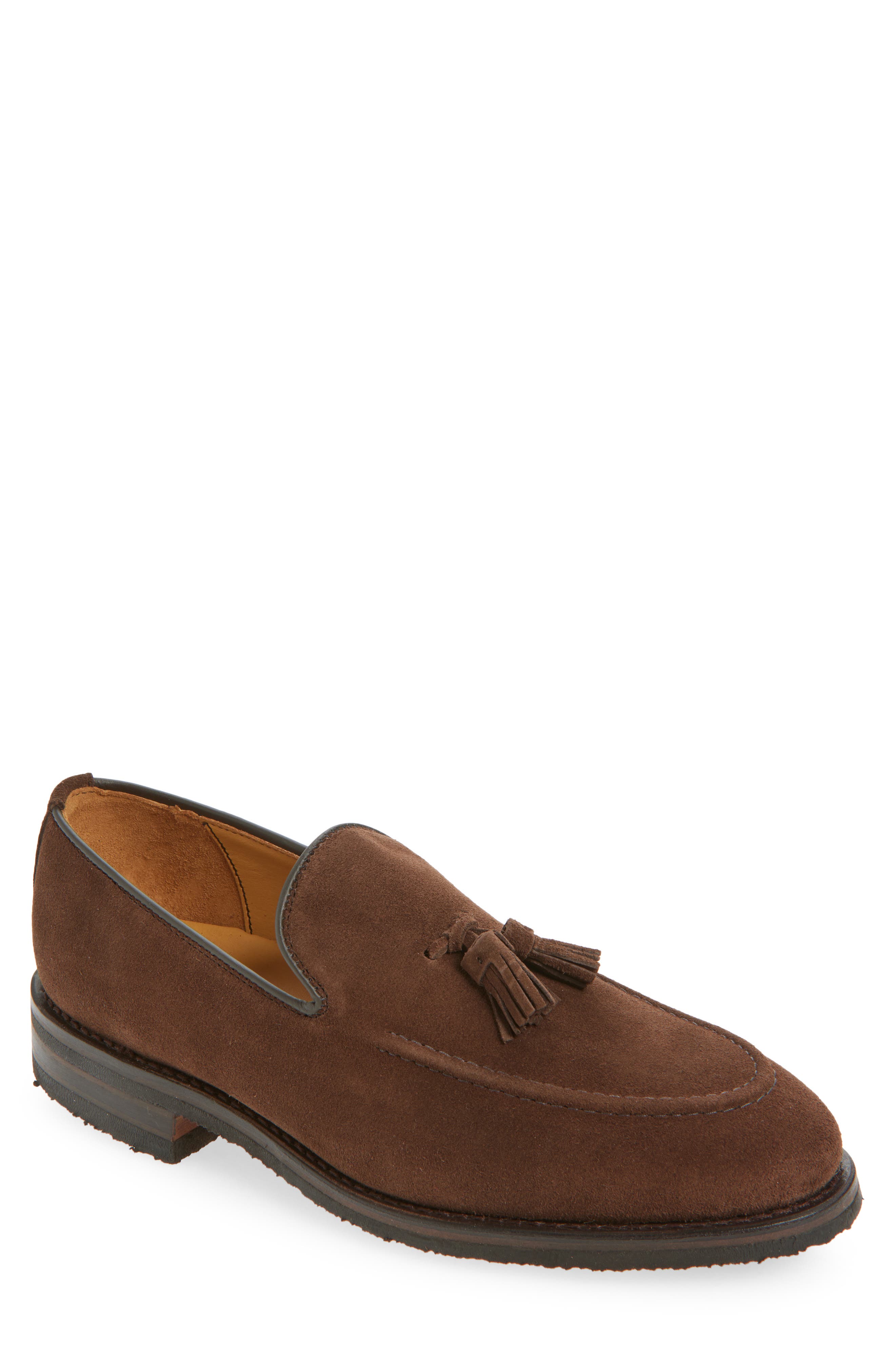 Allen Edmonds Roman Tassel Loafer - Multiple Widths Available, Main, color, Brown Suede
