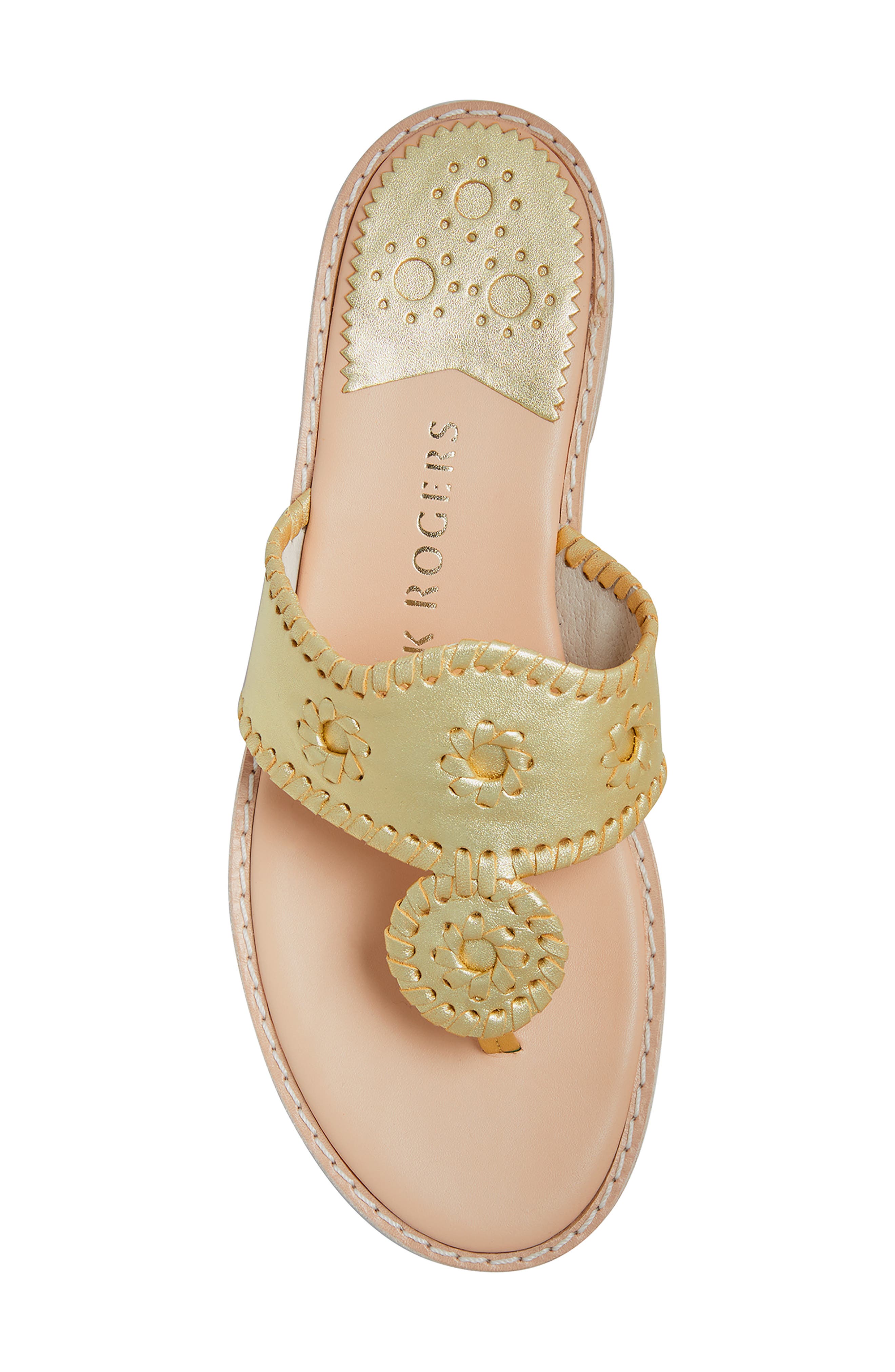 Jacks II Flip Flop, Alternate, color, GOLD/ GOLD