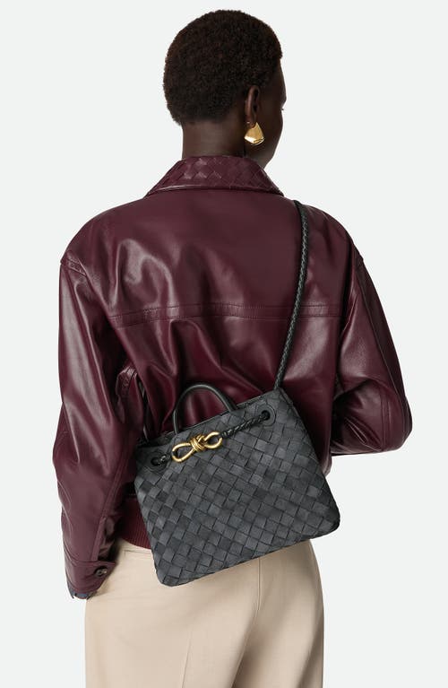 Bottega Veneta Small Andiamo Intrecciato Suede Shoulder Bag