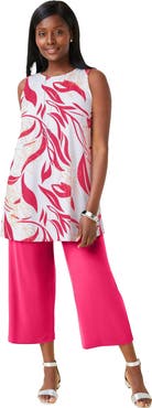 Jessica London Stretch Knit Tunic Tank