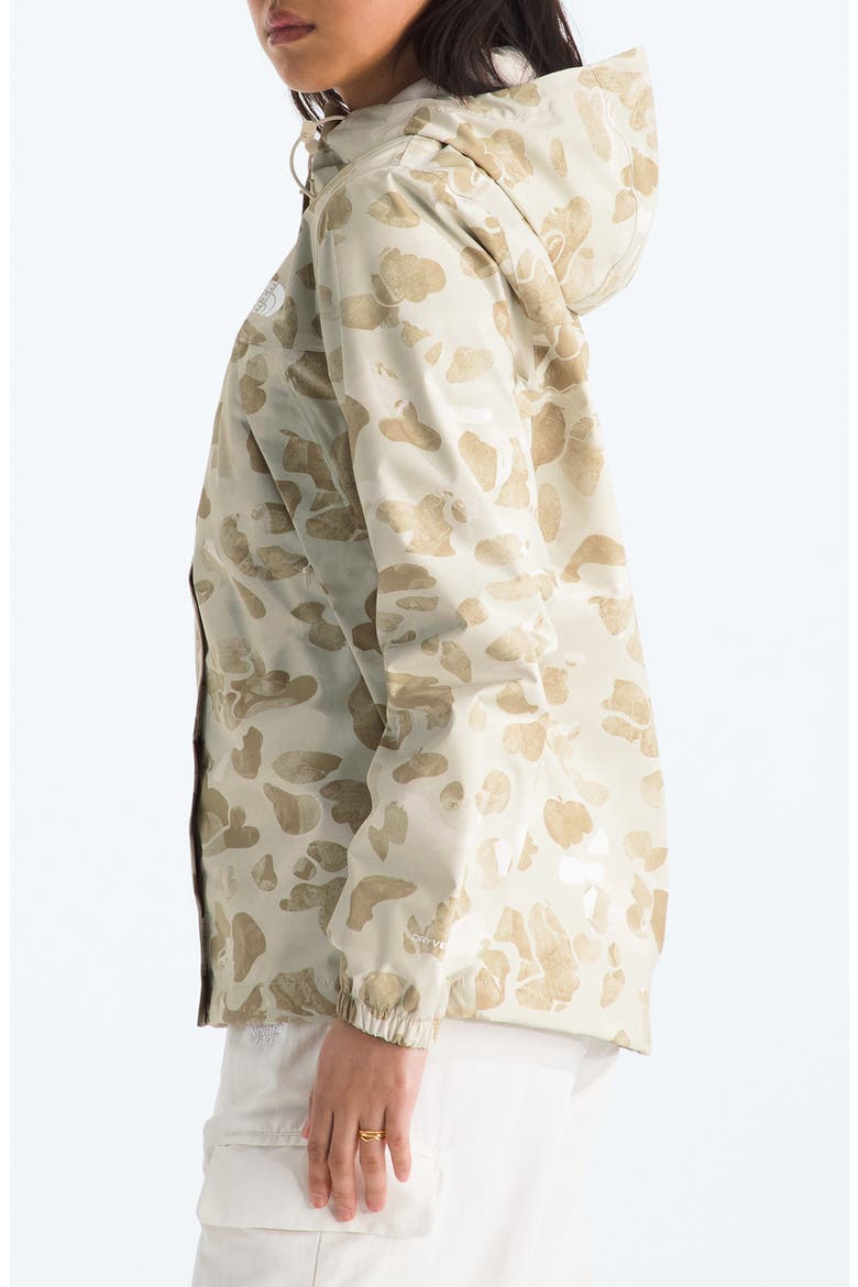 Antora Waterproof Hooded Rain Jacket, Alternate, color, PALE KHAKI HERITAGE PRINT