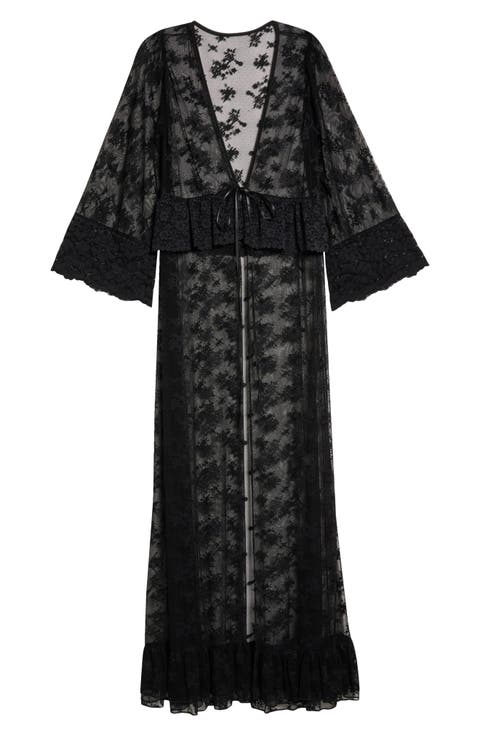Floral Lace Maxi Robe