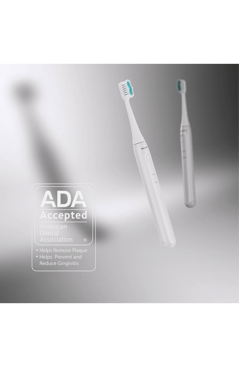 AQUASONIC Icon Rechargeable Power Toothbrush, Alternate, color, White