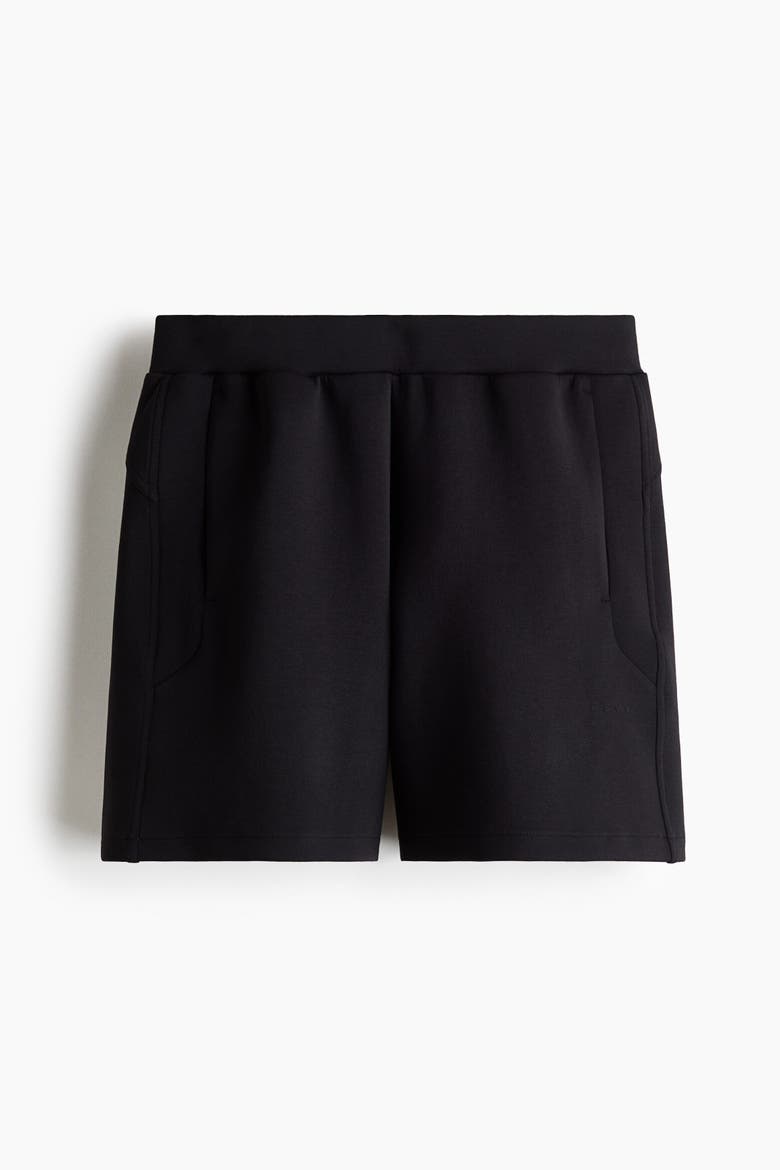 Sports Scuba Knit Shorts With Drymove, Alternate, color, Black