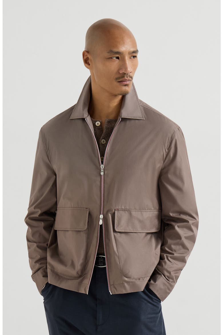 Unlined outerwear jacket, Main, color, Hazelnut