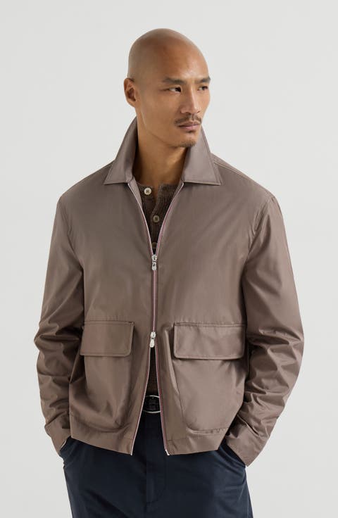 Unlined outerwear jacket