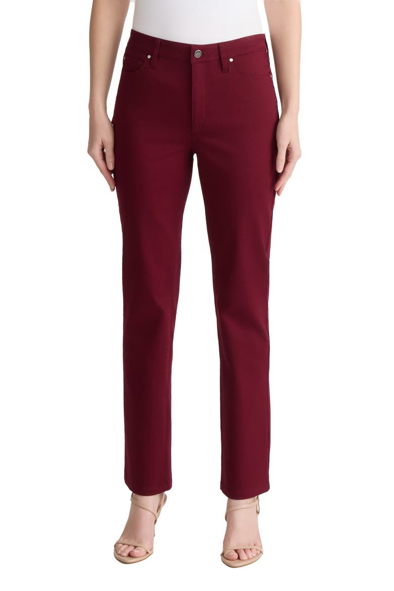 Lexington Straight Leg Jeans, Main, color, CLASSIC WINE
