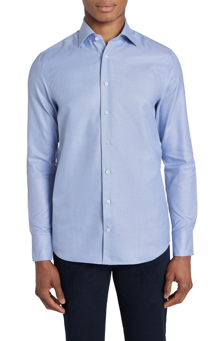 Jack Victor Parkma Cotton Dress Shirt, Alternate, color, 