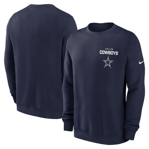 Men's Nike Navy Dallas Cowboys Primetime Club Fleece Pullover Sweatshirt