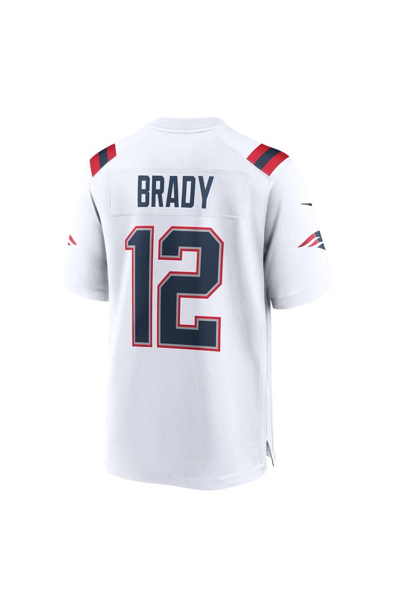 Nike Men's Nike Tom Brady White New England Patriots Retired Game Jersey, Alternate, color, White