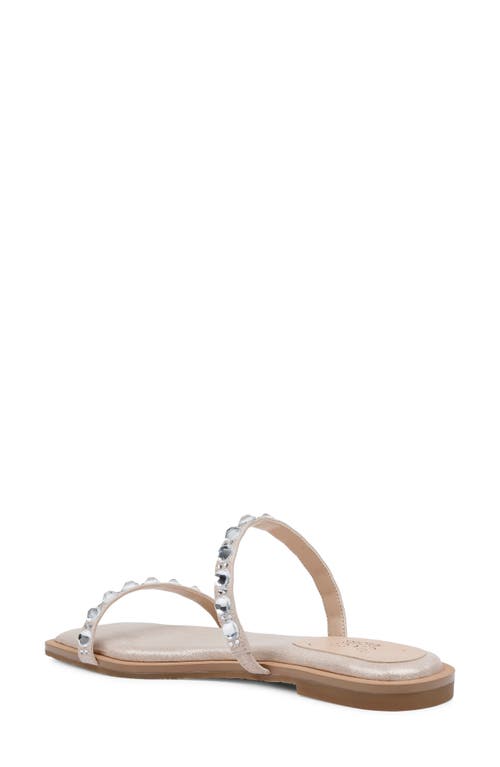 Jewel Badgley Mischka Honesty Slide Sandal In Rose Gold