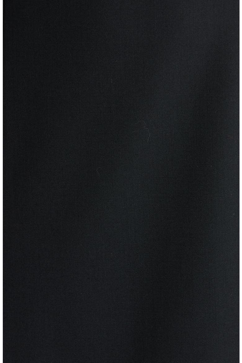 Square Neck Sleeveless Wool Blend Midi Dress, Alternate, color, BLACK