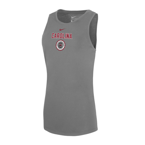 Women's Nike Gray South Carolina Gamecocks Dri-FIT Tomboy Tank Top