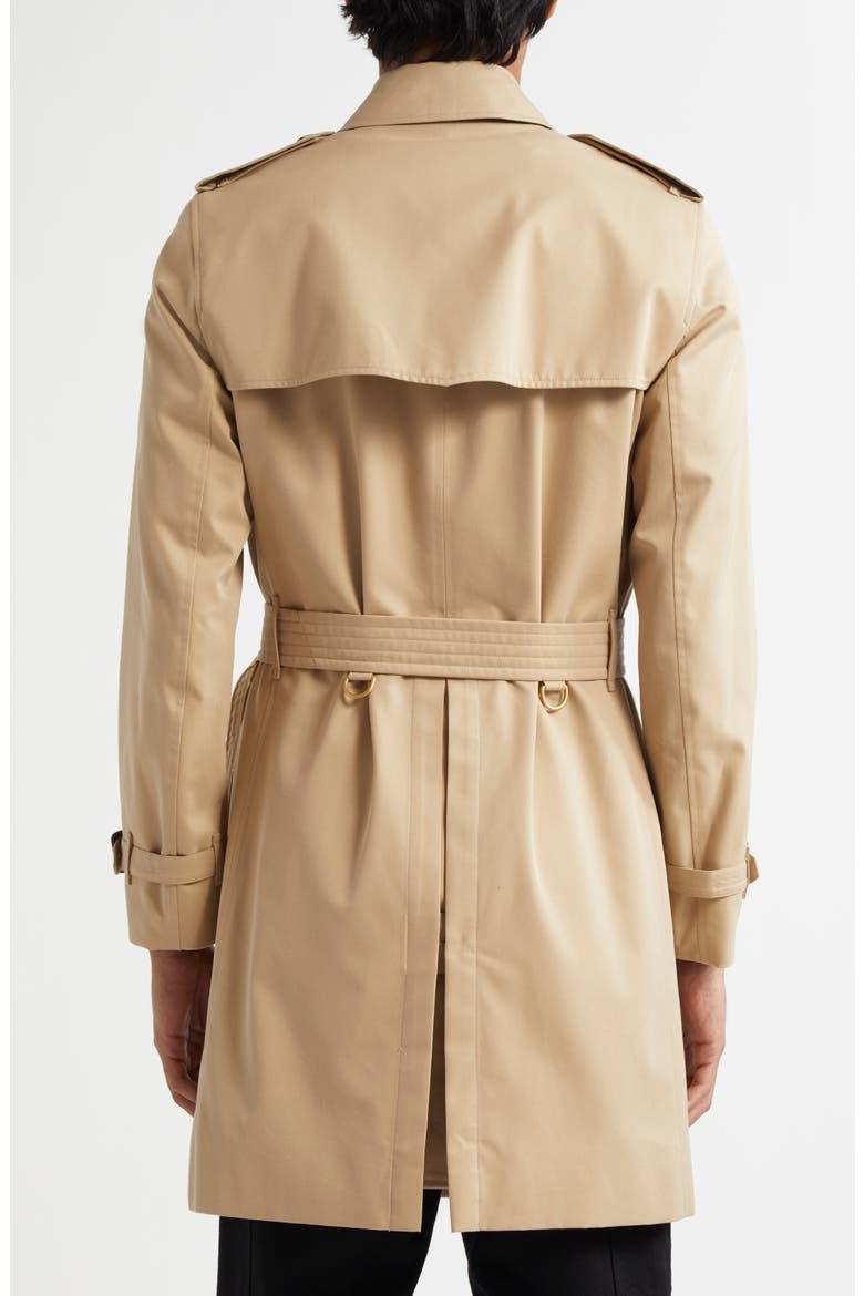 Kensington Mid Length Heritage Trench Coat, Alternate, color, HONEY