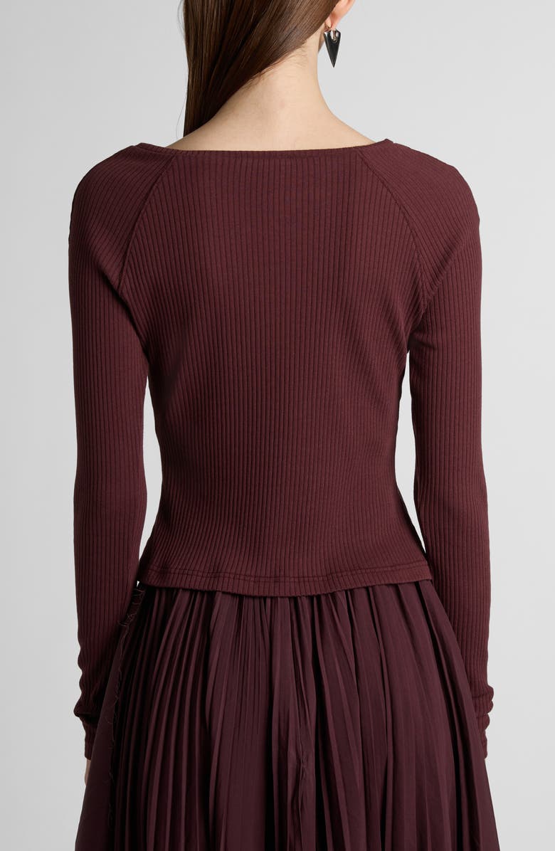 McQueen Rib Long Sleeve Top, Alternate, color, 