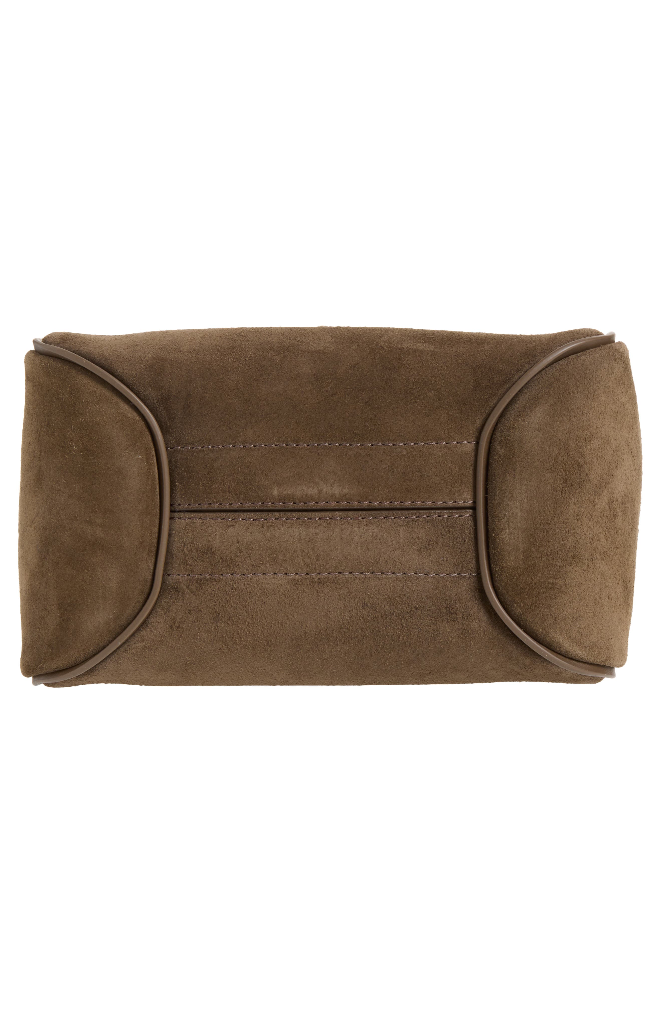 Mini Bettina Crosta Suede Tote, Alternate, color, E448 SILEX