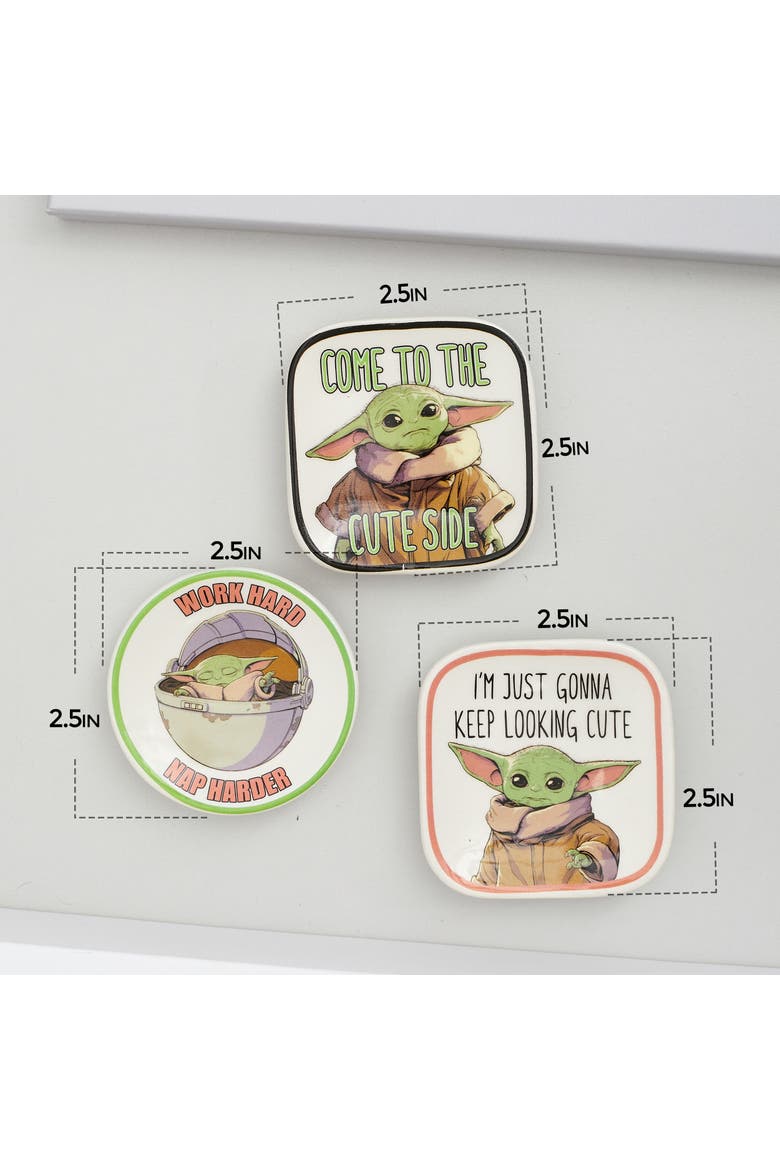 The Child Grogu Mini Trinket Tray Gift Set, 3 Piece, Alternate, color, Multi