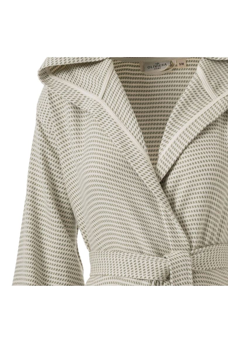 Pixel Turkish Cotton Towel Robe, Alternate, color, Sage Green