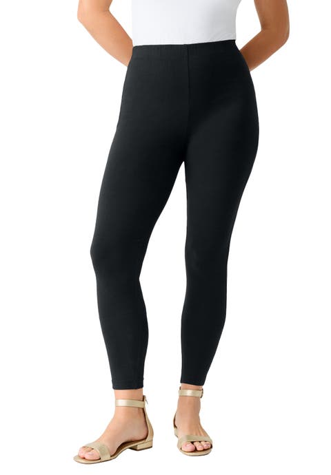 Plus Size Essential Stretch Ankle Length Pull On Legging