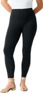 Roaman's Plus Size Essential Stretch Ankle Length Pull On Legging