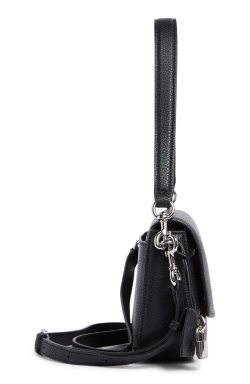 Marc Jacobs The Bold Saddle Leather Shoulder Bag In Black